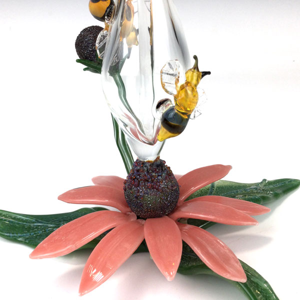 Echinacea & Bee Perfume Bottle by Loy Allen - Image 4